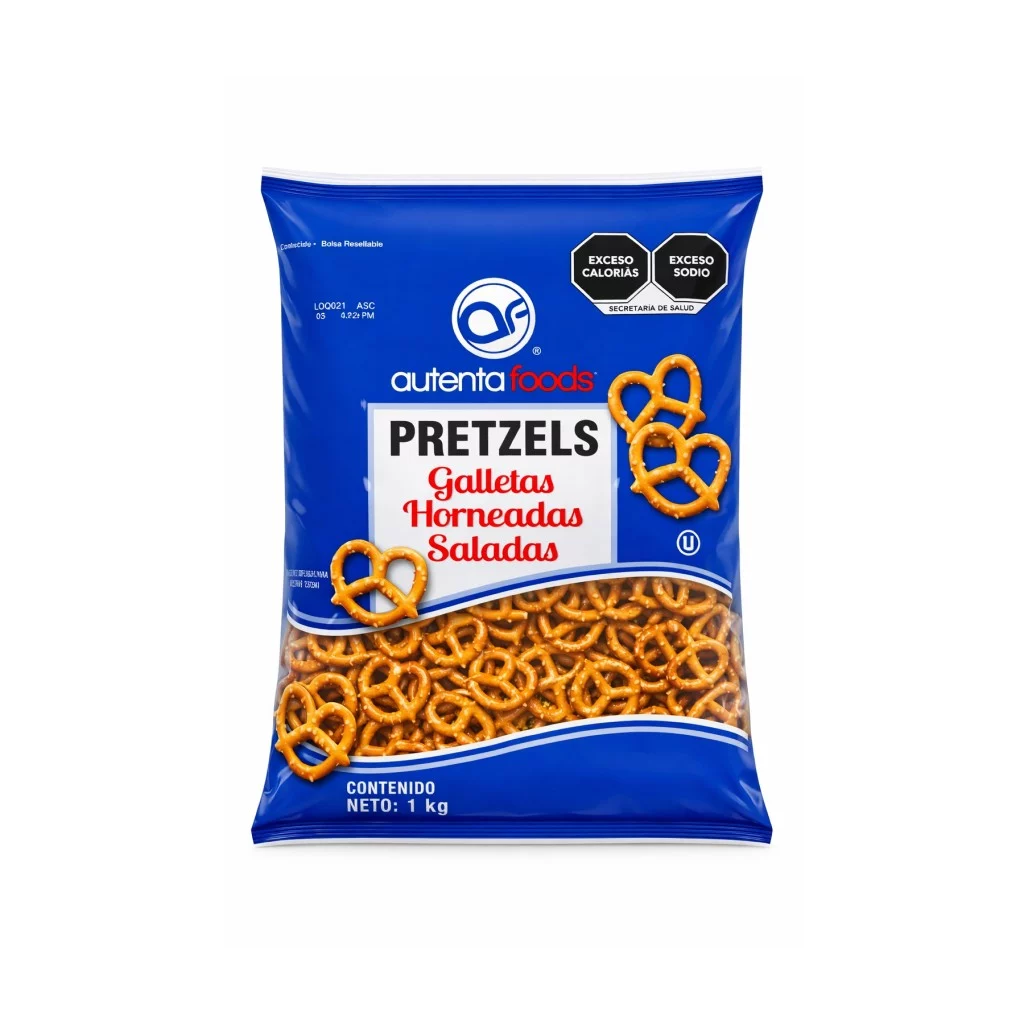 AUTENTA FOODS - Pretzels horneados y salados x 1kg