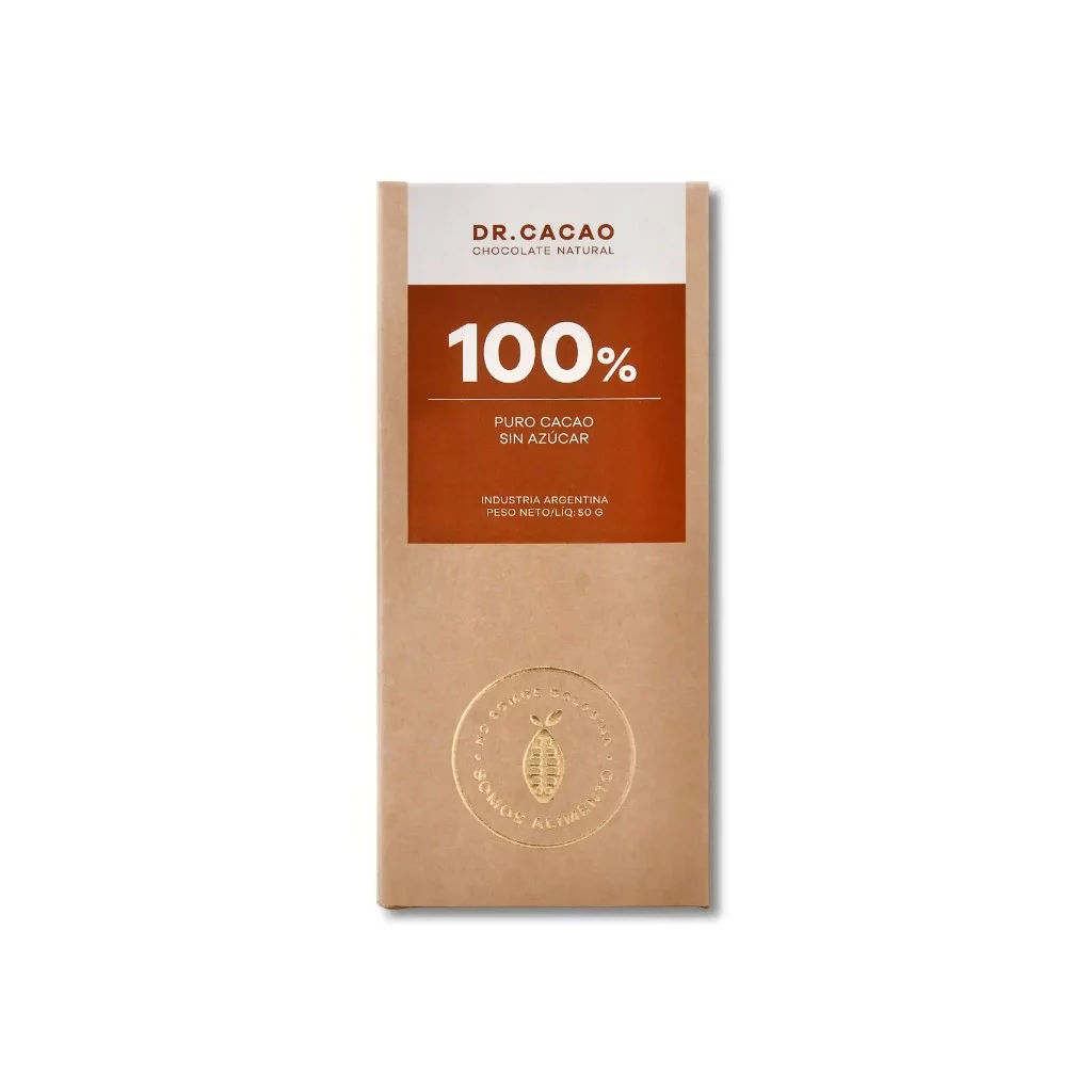 DR. CACAO - Chocolate 100% sin azucar x 100g