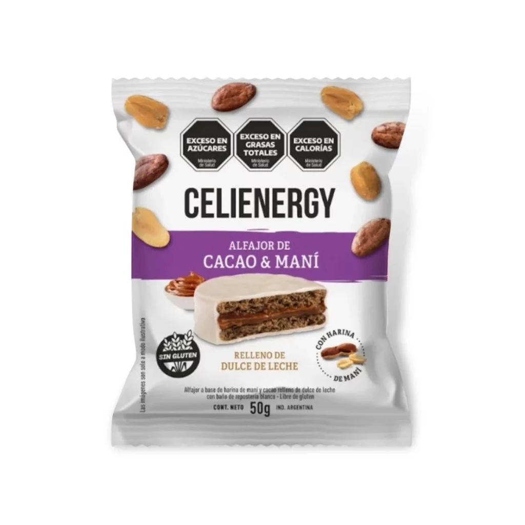 CELIENERGY - Alfajor de cacao y mani