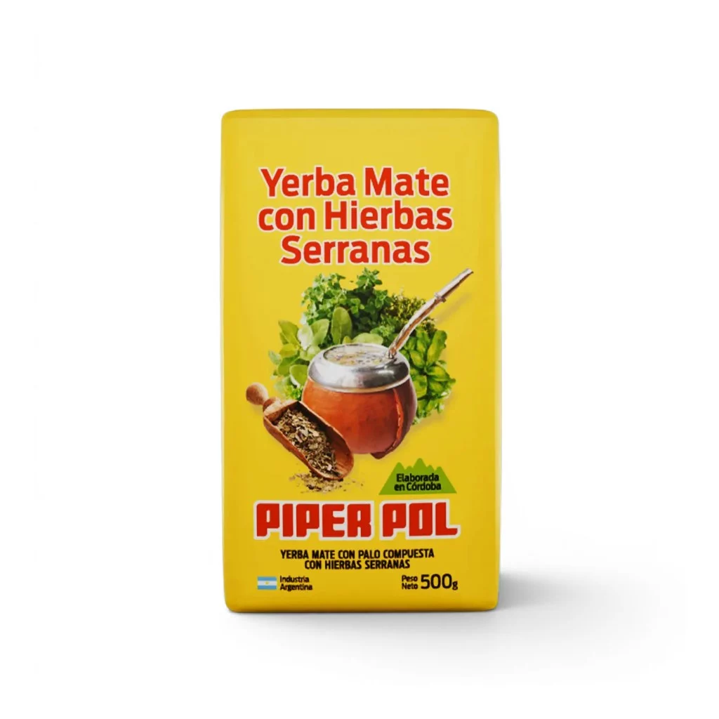 PIPERPOL - Yerba mate con hierbas serranas x 500g
