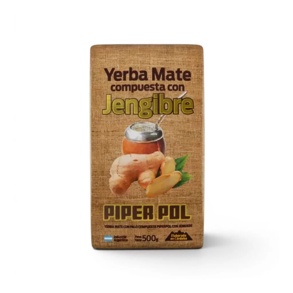 PIPERPOL - Yerba mate compuesta con jengibre x 500g